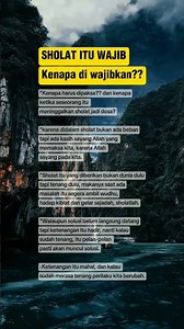 Sholat adalah wajib. kenapa di wajibkan ?? #shootviral #nasehatislami #inspirasikehidupan