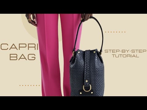 How to Sew a Bucket Bag | Capri Bag Sewing Pattern Step-by-Step Tutorial