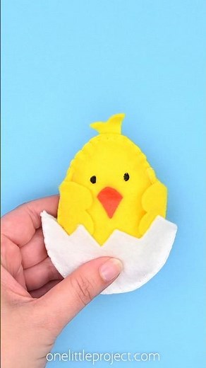 Simple Felt Chick Pattern🥚 🐣