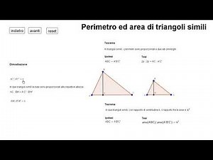 Perimeter and area of ​​similar triangles