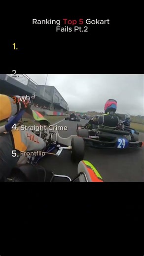 Ranking Top 5 Gokart Fails Pt 2