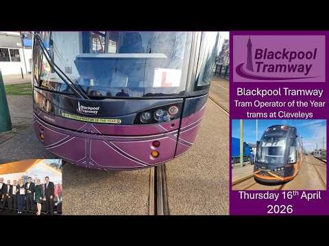 1047 - Blackpool Tramway: UK Tram Operator of the Year trams Cleveleys on Thursday 16th April 2026