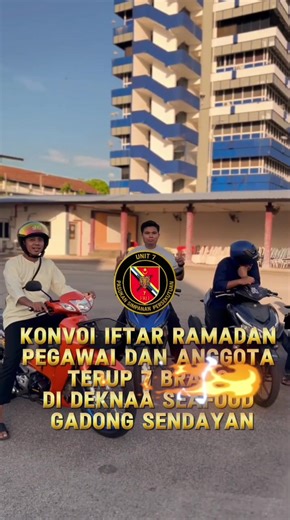KONVOI IFTAR RAMADAN TERUP 7 BRAVO 14 Mac 2026 – Pegawai dan anggota Terup 7 Bravo telah mengadakan konvoi santai bersempena Iftar Ramadan yang diadakan di Deknaa Seafood, Gadong Sendayan. Program ini bertujuan mengeratkan hubungan silaturahim serta semangat kekeluargaan dalam kalangan pegawai dan anggota selepas menjalankan tugas harian. Konvoi ini turut memberi peluang kepada warga Terup 7 Bravo untuk bersama-sama berbuka puasa dalam suasana yang santai dan penuh ukhuwah. Semoga program sepert