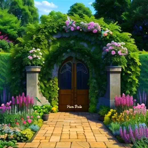 Inside garden full of magical plants. | Pam's Gifs and Videos