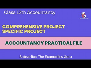 Accountancy Practical File I Comprehensive Project I Class 12