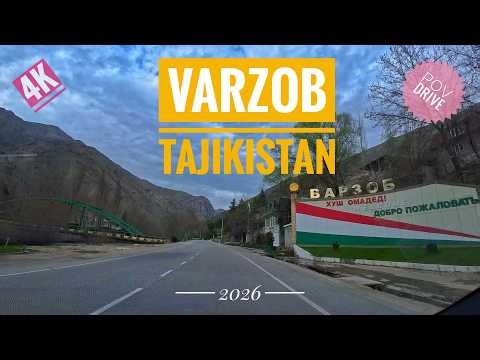 Relaxing POV Drive from Dushanbe to Varzob | Scenic Mountain Road | Tajikistan 🇹🇯 | 4K 60fps