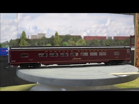 Review: MTH HO NS Excursion Passenger Cars (Streamlined) 7 Car Set! Lighted Norfolk Southern