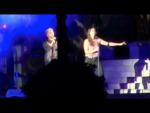 Angie Keilhauer, Jordan Fisher perform "Happily Ever After" theme live at Walt Disney World