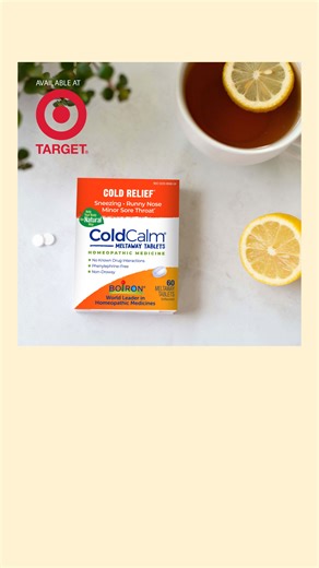 🤧 Be prepared for what you can't predict. ColdCalm® is a pure way to relieve cold symptoms.* Buy now at Target! *Claims based on traditional homeopathic practice, not accepted medical evidence. Not FDA evaluated. Always read and follow label directions. | BOIRON USA