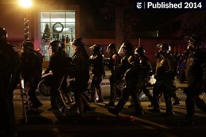 Security in Ferguson Is Tightened After Night of Unrest