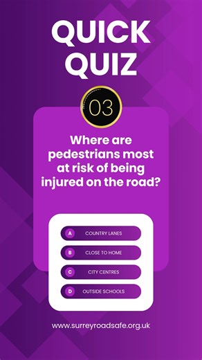 🧠Test your road safety knowledge with our quick quiz. #OperationDarkNight | Surrey RoadSafe