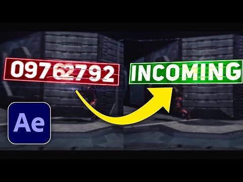 Numbers Transform Into Text | After Effects Tutorial