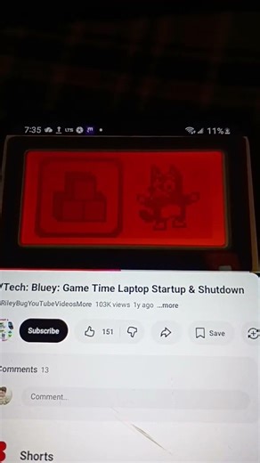 VTech: Bluey: Game Time Laptop Startup & Shutdown