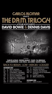 The D.A.M. Trilogy Tour coming to venues across Europe! Celebrating David Bowie & Denis Davis! | Alan Horne