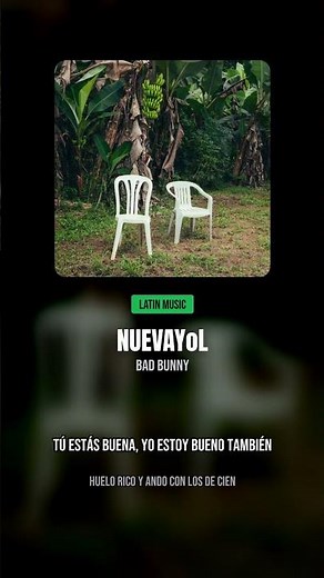 NUEVAYoL - Bad Bunny (Letra/Lyrics) #shorts