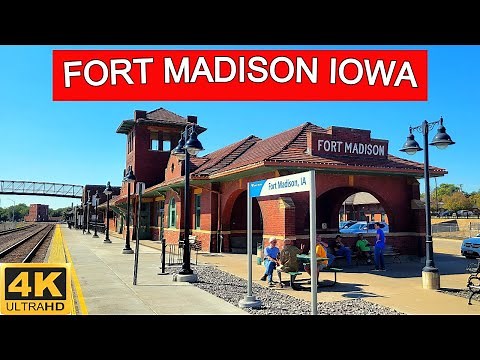 Railfanning Fort Madison Iowa 4K