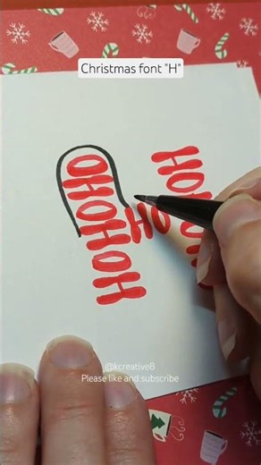 Christmas Font Lettering Ideas #december #merrychristmas #art