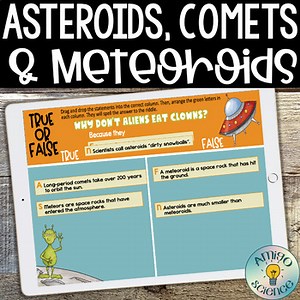 Comets, Meteors, Meteoroids, Meteorites, & Asteroid Interactive Digital Resource