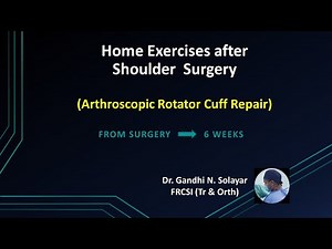 Rotator Cuff Repair (Home Exercises first 6 weeks after surgery)