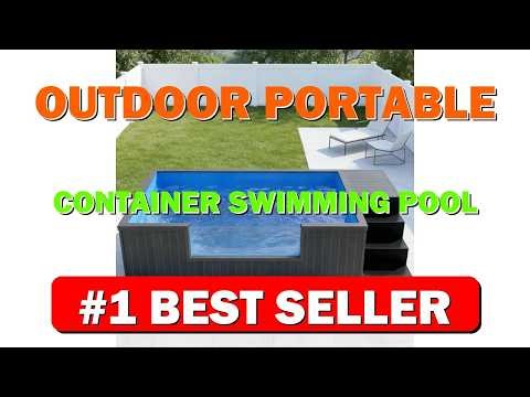 Outdoor Portable Container Swimming Pool Fiberglass Above Ground Swimming Pool with - B0GRT663MS