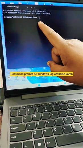 CMD Se Windows Log Off Kaise Kare? 1 Secret Command! 😲