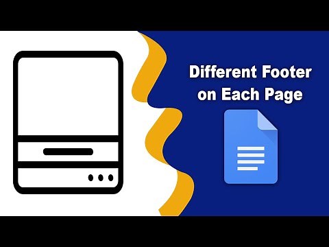 How to make footers different on each page in google docs