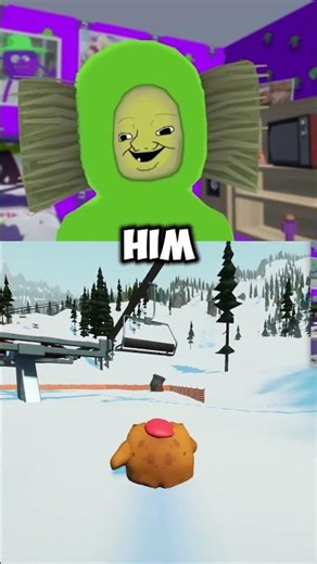Get back here! #vr #gaming #funny #vtuber #sleddinggame #sledding #chairlift #cannon #frog #cozy