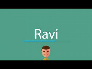 Ravi pronunciation