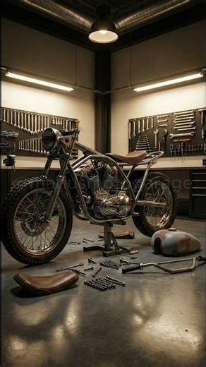 Epic Motorcycle Makeover From Rusted Frame to Road Beast #MotorcycleRenovation #Timelapse