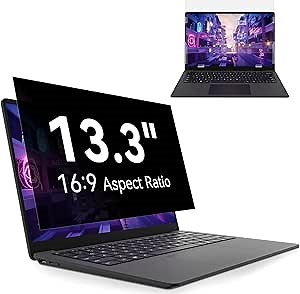 13.3 Inch Laptop Privacy Screen Compatible With Lenovo Hp Dell Acer Asus Thinkpad Envy Xps, 16:9 Aspect Removable Anti Glare Blue Light Filter Protector,13 in Computer Monitor Privacy Shield