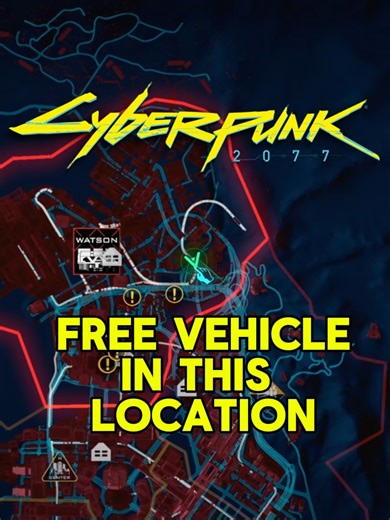 FREE VEHICLE IN THIS LOCATION !#cyberpunk2077 #cyberpunk #fyp #cyberpunkedgerunner