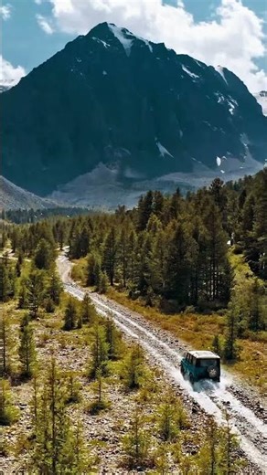 Siberian Altai: Driving into The Unknown 🏔️ Jeep [4K] #Shorts