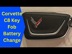 C8 Corvette Key Fob Battery Replace