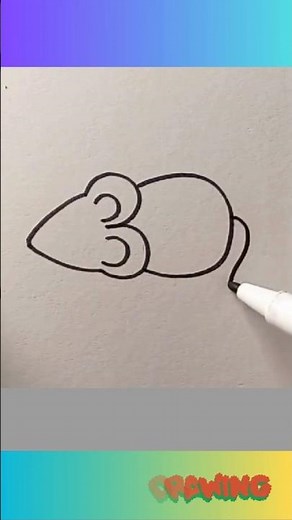 How to draw rat easy!#how to draw a rat#show me how to draw rat