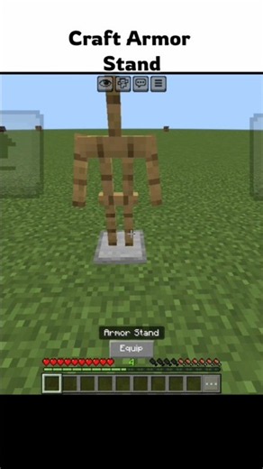 How to Craft an Armor Stand in Minecraft 🛡️⛏️ #Minecraft #Shorts