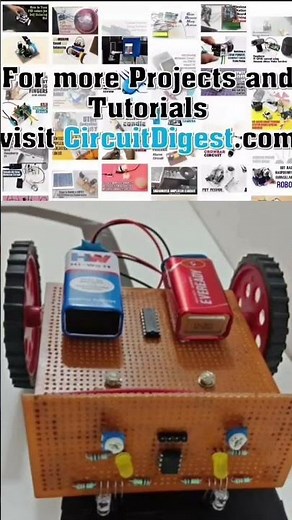 Simple Line Following Robot without Microcontrolar