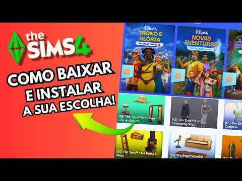 How to download and install The Sims 4 base game and add expansions, kits, and individual packs.