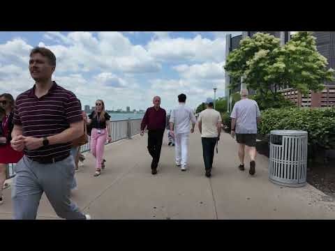 Walk The Riverwalk | Detroit, Michigan