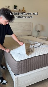 Did you know the average American only washes their bed ONCE every 24 days?! 🫢 Try Beddy's with ZipBase and make wash day EASY! Never lift your mattress. Zip out the bottom sheet and zip on the replacement. Just throw your cover in the machine and you're set. 🎊 Wash your bedding with ease every week - with Beddy's! 💕 | Beddy's