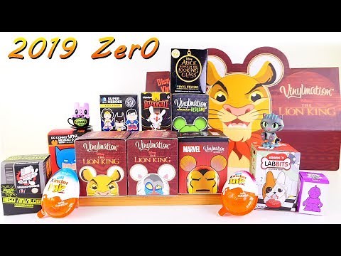 NEW Kinder Joy Surprise Eggs DCTC ZerO Opening Disney Vinylmation The Lion King Blind Boxes
