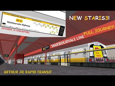 [OpenBVE][AJRT][Route Play] New STARIS3, Next-Stop Route Maps, C361 @ Harbourvale Line Full Journey!