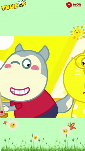 Make your life colorful!🌈 #wolfoo #MCN #Woavideo #woanetwork #betrue #animation #forkids