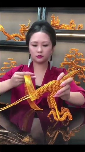 Make a Golden Wire Dragon | Amazing Wire Art Sculpture Golden Dragon Made from Wire – Handcrafted