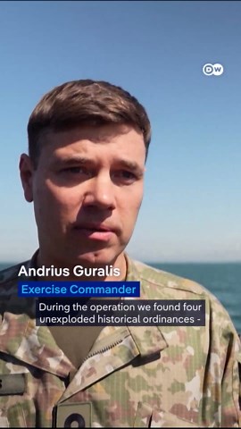 Historic wartime mine exploding