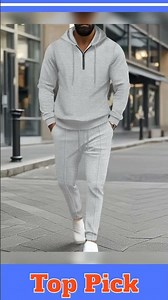Men's Full Size Waffle-Knit Half Zipper Hoodie and Pants Set Plus Size
