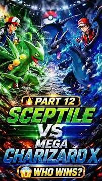 SCEPTILE vs MEGA CHARIZARD X! 🌿🔥 WHO WINS? | RED vs ASH PART 12
