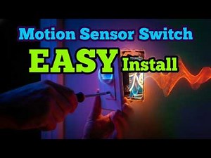 Motion Sensor Light Switch. EASY Install or Replacement Guide.