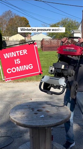 How to winterize your pressure washer. My personal pressure washer! Now is the time for us New Englanders! Dont be sorry. Get ahead of it. Pumps cost $70-150. Pump saver costs like $8, dude. #smallengine #DIYFix #freebie
