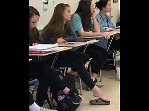 Classroom | Candid Shoeplay #30