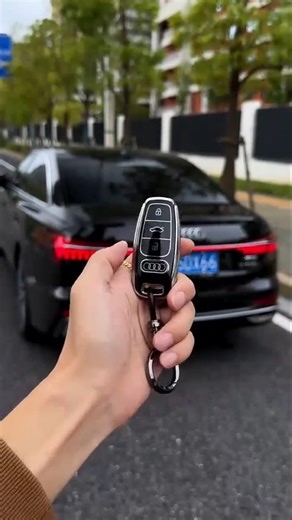 This minimalist and stylish Audi key cover features a soft material and a high-quality look. It won'